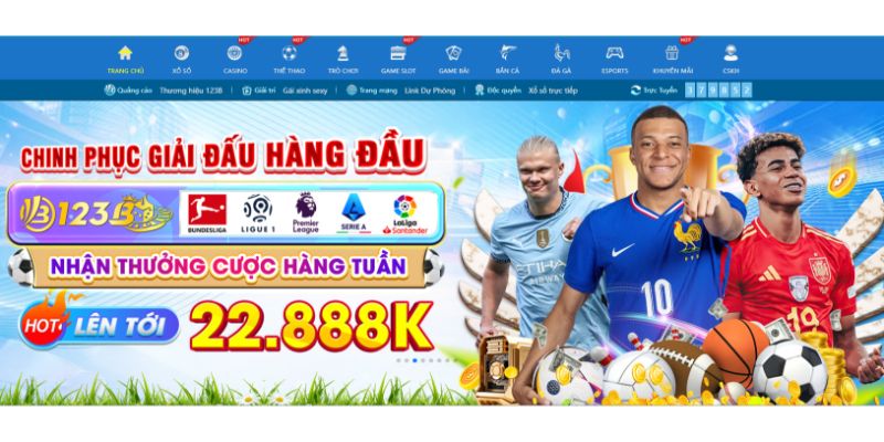 Sảnh game nổi bật làm nên tên tuổi 123b