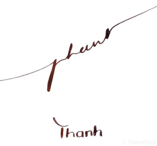 Chữ ký tên Thành, Thanh mẫu 12