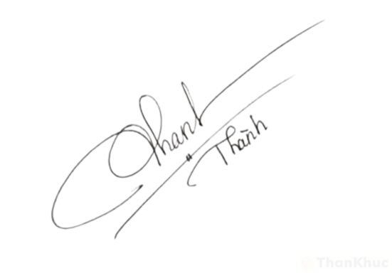 Chữ ký tên Thành, Thanh mẫu 4