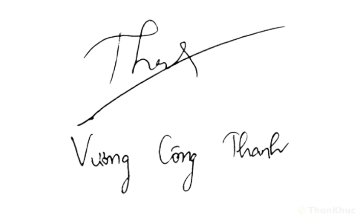 Chữ ký tên Thành, Thanh mẫu 8