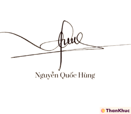 Chữ ký tên Hùng - Hưng - Mẫu 2