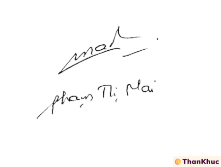 Chữ ký tên Mai - Mẫu 4