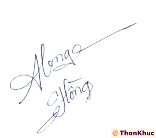 Chữ ký tên Hồng - Mẫu 8