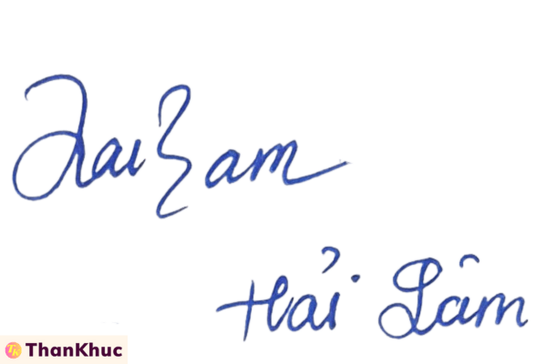 Chữ ký tên Lâm - Mẫu 10
