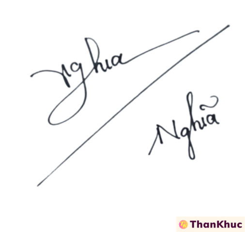 Chữ ký tên Nghĩa - Mẫu 9