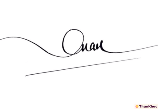 Chữ ký tên Quân - Mẫu 2