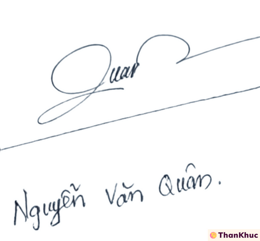 Chữ ký tên Quân - Mẫu 3