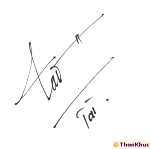 Chữ ký tên Tài - Mẫu 5