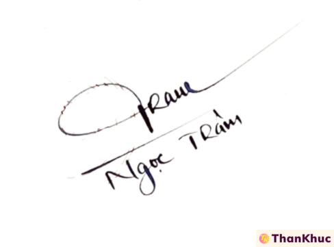 Chữ ký tên Trâm - Mẫu 4