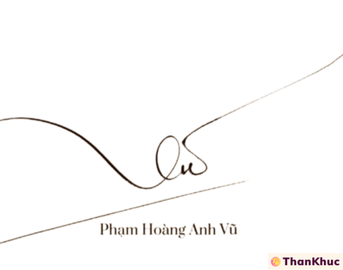 Chữ ký tên Vũ - Mẫu 6
