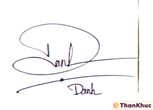 Chữ ký tên Danh - Mẫu 3