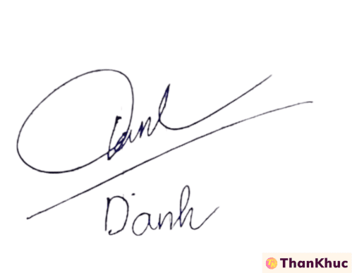 Chữ ký tên Danh - Mẫu 5