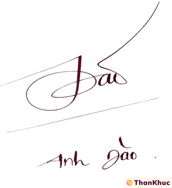 Chữ ký tên Đào - Mẫu 2