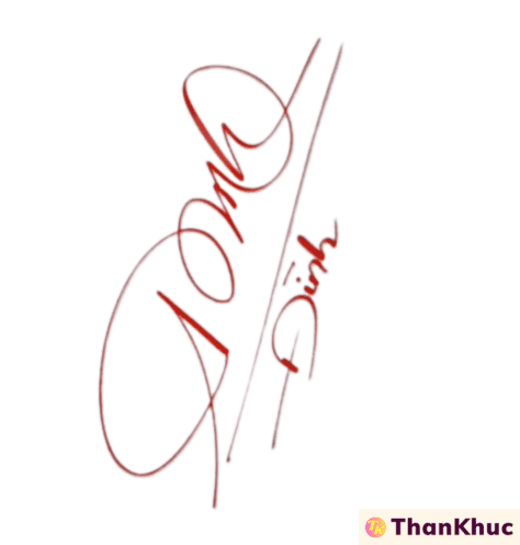 Chữ ký tên Định - Mẫu 2