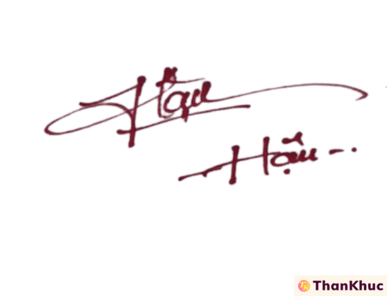Chữ ký tên Hậu - Mẫu 6