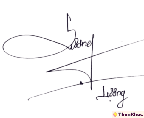 Chữ ký tên Lương - Mẫu 7