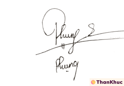 Chữ ký tên Phụng - Mẫu 5