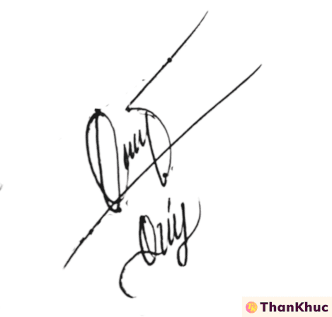 Chữ ký tên Quý - Mẫu 10