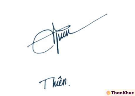 Chữ ký tên Thiện - Mẫu 10