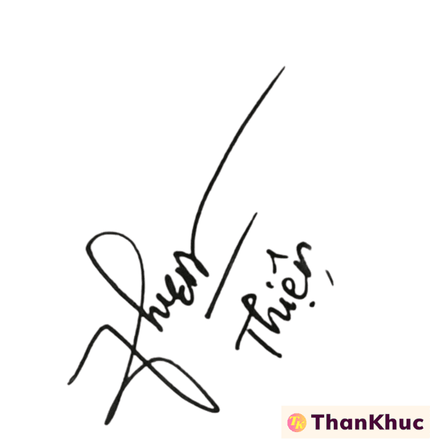 Chữ ký tên Thiện - Mẫu 15