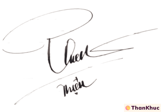 Chữ ký tên Thiện - Mẫu 16