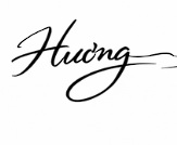 Chữ ký tên Hương 77