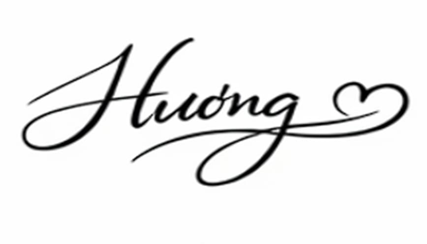 Chữ ký tên Hương 60