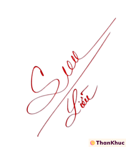Chữ ký mẫu tên Liễu - Mẫu 1