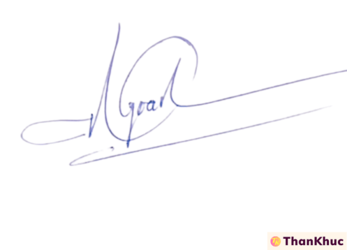 Chữ ký mẫu tên Ngoan - số 4