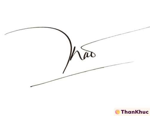 Chữ ký tên Thái mẫu số 2