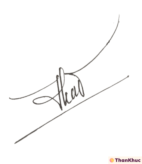 Chữ ký tên Thái mẫu số 3