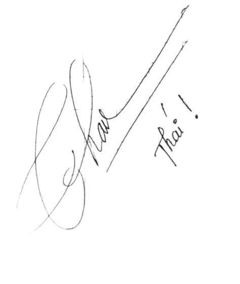 Chữ ký tên Thái mẫu số 6