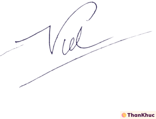 Chữ ký tên Việt mẫu số 10