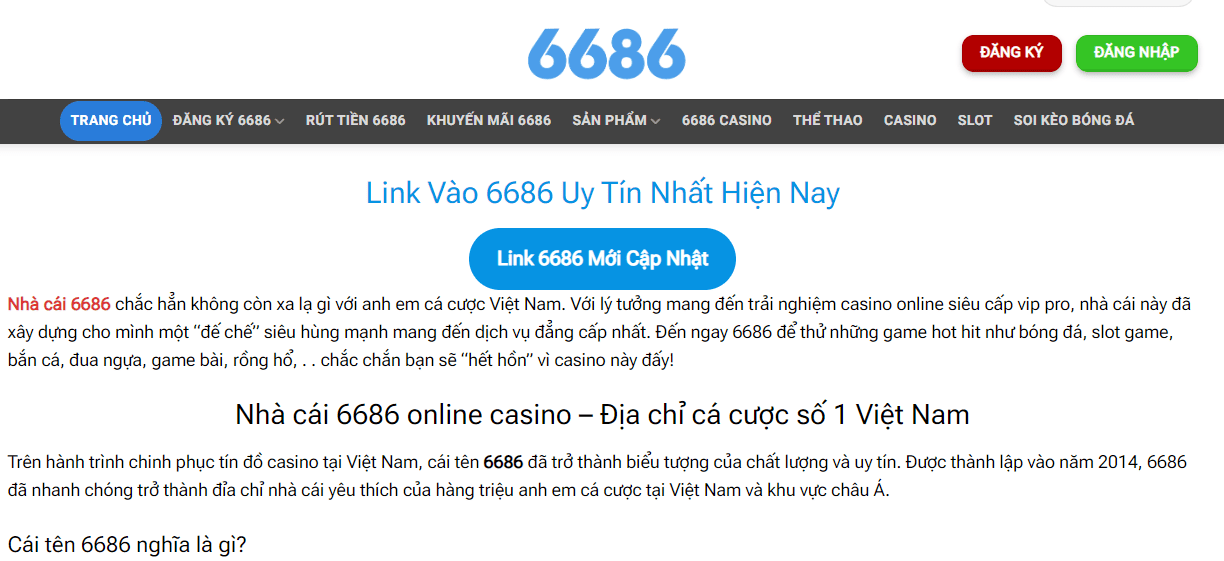6686 VN TV-Mang đến cho bạn những trận cá cược đỉnh cao