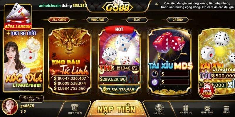 4 lợi ích nổi bật khi người chơi tải app Go88