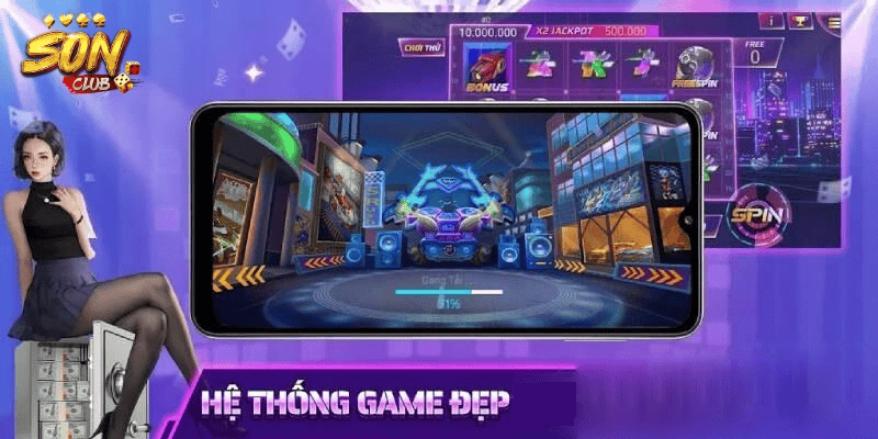 SonClub hệ thống game đẹp