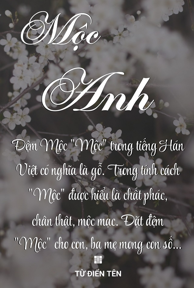 Ý nghĩa tên Mộc Anh - Cô nàng giản dị và tri thức